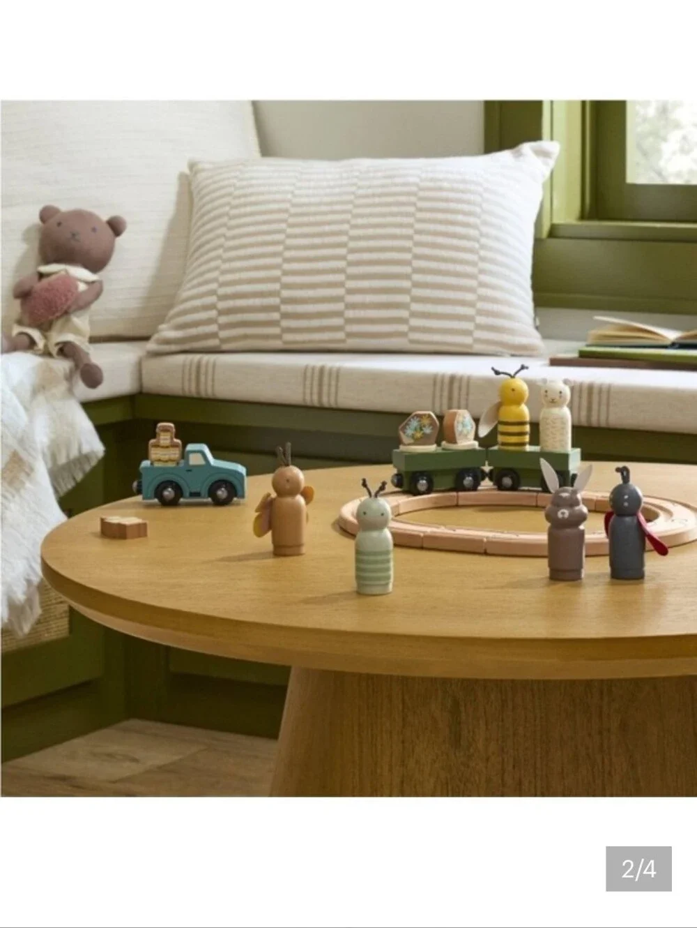 New Hearth & Hand Magnolia Toy Spring Peg Pals Animal Figurine Set 6pc